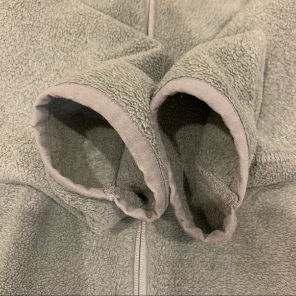 Uniqlo Fleece Jacket Light Gray Size M - Picture 4 of 6